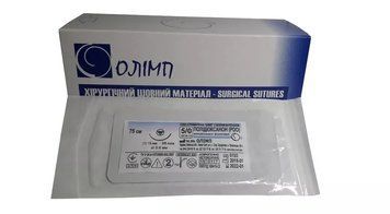 Шовний матеріал Полідіоксанон PDO монофіламентний 75 см, 5/0 фіолетовий SHM000070 фото