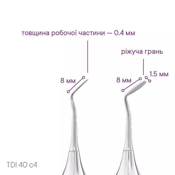 Гладилка з ріжучої гранню TDI-40-c4 MDS000200 фото