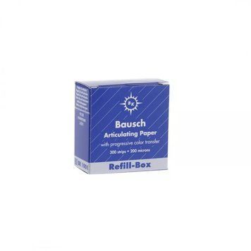 Папір артикуляційний Бауш (Bausch) BK1001 синій 200 мкм 300 шт BSH000090 фото