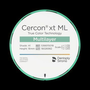 Диск Cercon xt ML, Dentsply Sirona 2858961698 фото
