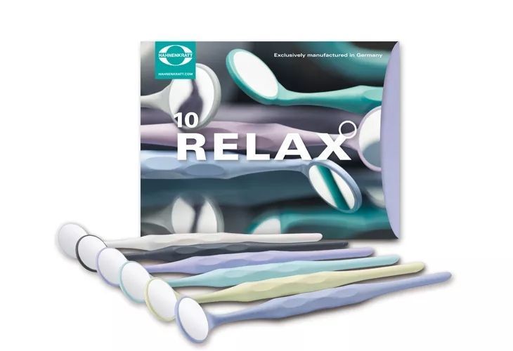 Дзеркало стоматологічне з ручкою RELAX Hahnenkratt (Ханекрат) блакитне 7113 №5 HRT000530 фото